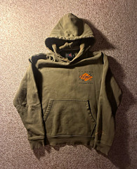 Jordan Air Jordan Flight Collection Green Fleece Pullover Hoodie Men’s L Logo
