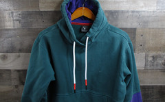 Nike Kyrie Hoodie Mens Large Green Purple Colorblock Pullover Fleece CK6746-300