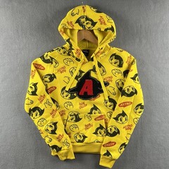 Southpole Astro Boy Hoodie Junior Size Small Yellow AOP Hooded Sweatshirt Boys