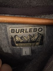 Burlebo Hoodie Men’s Large Charcoal Duck Camo Logo Pullover Sweatshirt