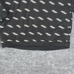 Adidas Black Hoodie Sweatshirt With White Logo Kangaroo Pocket & Drawstring Hood