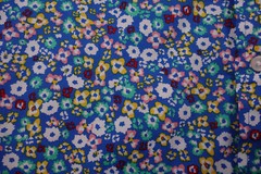 CLUB ROOM Mens Sapphire Blue Floral Short Sleeve Front Button Shirt NEW Small
