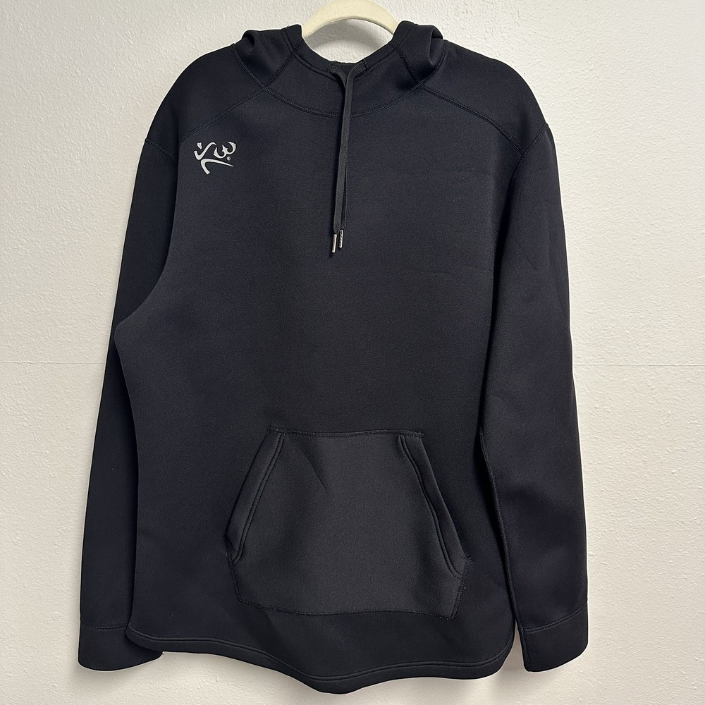 Kutting Weight Hoodie Mens 2XL BlackV4 Neoprene Sauna Sweat Pullover Side Zip