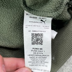 Puma Hoodie Mens Large Green Camo Colorblock Pullover Sweatshirt Military