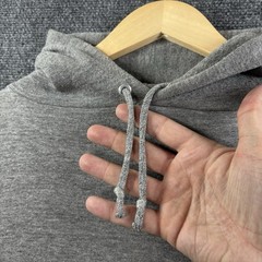 VTG 70s Sportswear Raglan Hoodie Sweatshirt L Gray Tri Blend Made In USA Rayon