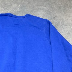 Champion Sweatshirt Mens Large Royal Blue Graphic Logo Knit Cotton Athletic Wear