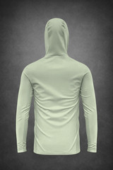 Men Long Sleeve Fishing Hoodie Mask Anti-UV Sun Protection Clothes Fish Shirt