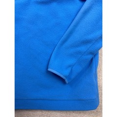 Adidas Mens Blue Quilted Fleece 1/4 Zip Pullover Mock Neck Jacket XL
