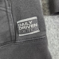 Daily Driven Exotics DDE Hoodie Mens Small Black Pullover Logo Fleece Racing