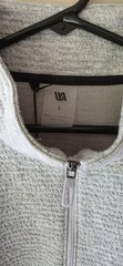 VRST Men’s L Light Heather Gray Recharge Lunar 1/4 Zip Textured Pullover NWT