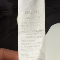 Yeezy Season 5 Black Calabasas Crewneck XL Crest Logo Pre-Loved