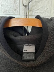 Vintage Nike Y2K Fleece Hoodie Center Spellout Logo Black Men XL