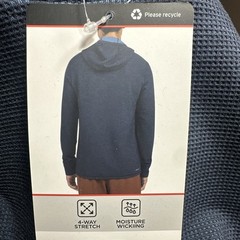Quiksilver Mens Textured Pullover Sweater Hoodie New – Size L – Blue color