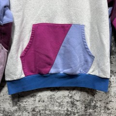Champion Hoodie Adult M Colorblock Patchwork Cut & Sew Outdoor Colorful Preppy