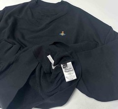 Vivienne Westwood Oversized Black Drunken Sweatshirt 3I010001 J0006 Size Medium