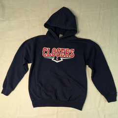 Gildan Closers Hoodie DryBlend Mens S Navy Blue Crew Neck Long Sleeve Cotton