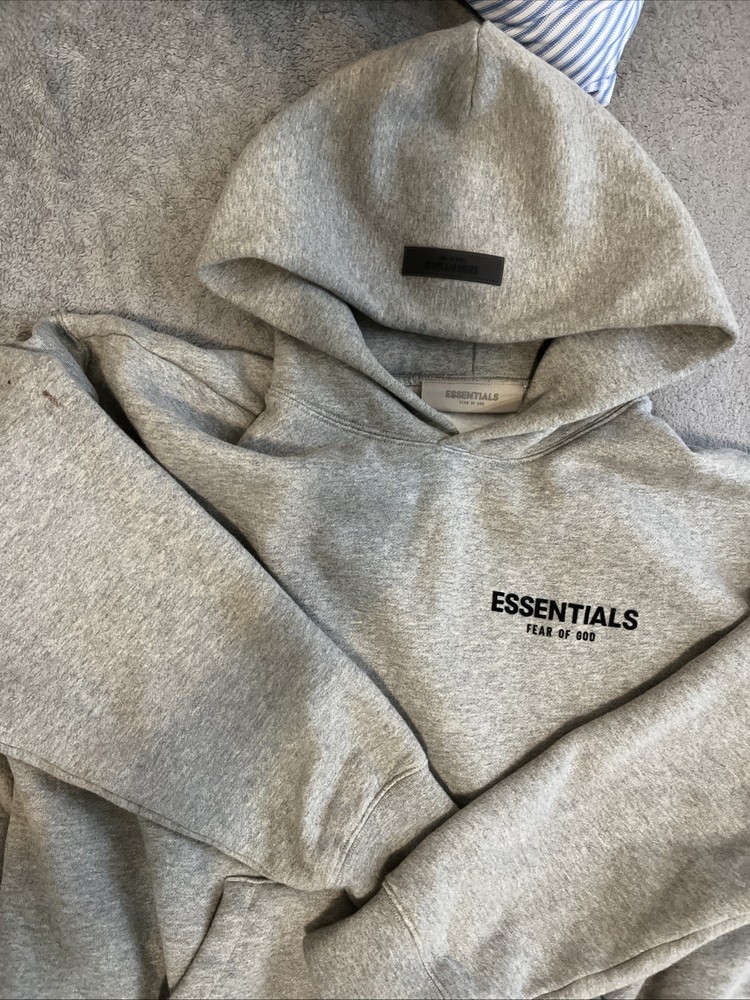 Essentials Dark Oatmeal Gray Hoodie Size M Brand New with Tags Never Worn