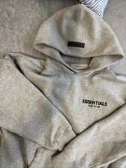Essentials Dark Oatmeal Gray Hoodie Size M Brand New with Tags Never Worn
