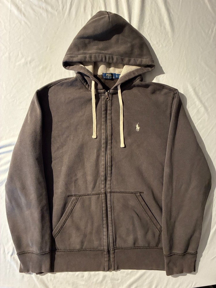 Polo Ralph Lauren Polo Ralph Lauren Fleece Full-Zip Hoodie Brown Size Large