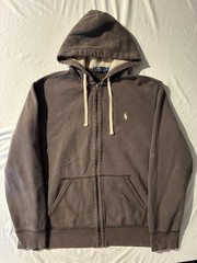 Polo Ralph Lauren Polo Ralph Lauren Fleece Full-Zip Hoodie Brown Size Large