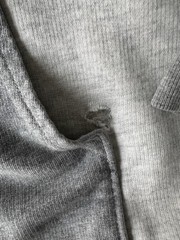 Arizona Jean Co Men’s Gray Colorblock Sherpa Lined Full Zip Hoodie M Pockets