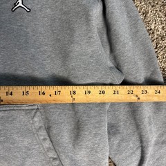 Nike Air Jordan Pullover Hoodie Men’s Size Large Gray Sweatshirt Jumpman Logo