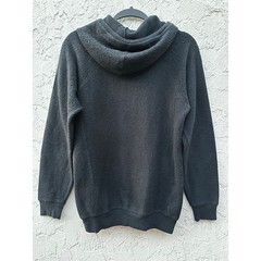 Alo Yoga Sherpa Hoodie Black Pullover Sweatshirt Men Small Logo Patch Pocket