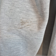 Sub_Urban Riot Womens Large Gray Sweatshirt Plain Thick Fall Winter Spring Stain