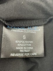 BLUE ICE STRETCHABLE COMFY HOODIE 60% PLOYESTER AND 40% COTTON – SIZE: – BLACK