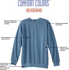 Adult Crewneck Sweatshirt Crimson Large G1566 G1545 Heavyweight Ring Spun Cotton