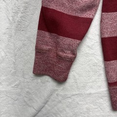 Ecko Unltd Hoodie Mens 2XL Zip Heather Red Sweatshirt Streetwear Hip Hop Striped