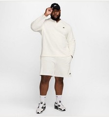 Nike Club Fleece Long Sleeve Henley Big & Tall Size 4XLT Cream Color New
