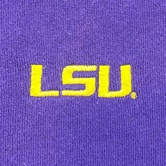 LSU Tigers Antigua Mens Large Purple Quarter 1/4 Zip Pullover Fleece Sweatshirt