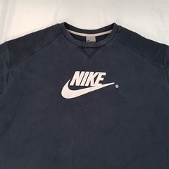 NIKE CENTER LOGO SIZE L-XL MENS COTTON PULLOVER JUMPER SWEATSHIRT VINTAGE Y2K