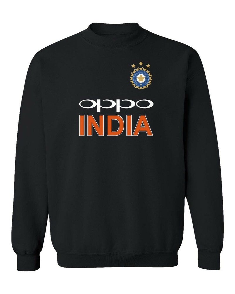 Cricket India Jersey Style Cricket New Oppo Fans Unisex Crewneck Sweater