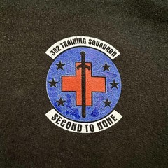 VTG black Hoodie 382 training squadron TRS Wolfpack Second to none Sz M
