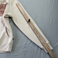 Levis Hoodie Mens Small Gray Pullover Sweatshirt Distressed Logo Graphic Egypt