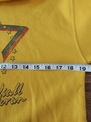 NIALL HORAN YELLOW HOODED SWEATSHIRT, SIZE ADULT S, B&C COLLECTION