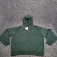 Jordan Sweatshirt Men Large Midnight Green Oversized Zip Hoodie Sweater Nike Air