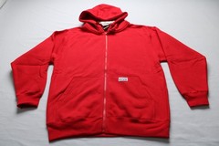 Pro Club Men’s Heavyweight Full Zip Fleece Drawcord Hoodie EH6 Red Medium NWT