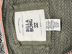 Billabong Green/Gray Hooded Full Zip Button Front Hoodie Men’s Regular S/P