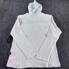 Kenneth Cole Hooded Henley Mens Medium White Ribbed Cotton NWT KH9KTWHT Thermal