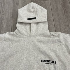 Fear of God Essentials Pullover Hoodie Light Oatmeal Men’s Size Large NWT