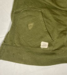 Denim Supply Ralph Lauren Flag Hoodie Mens Large Olive Green