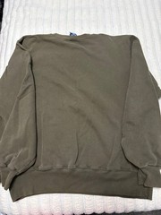Vintage Champion V Insert Crewneck Sweatshirt – Olive – Size XL
