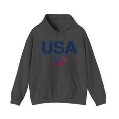 Stylish USA Flag Text Hoodie: Classic Fit for Men Perfect for Fast Fashion Lover