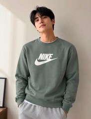 Nike Sweatshirt Men’s Sportswear Club Fleece Crew Neck Futura Logo Jumper – New