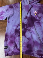 RipNDip – Nermal Purple Tie Dye Acid Wash Psychedelic Mushroom Hoodie – Size Med