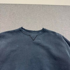 Vintage 90s Russell Athletic Sweatshirt Faded Distressed Black Mens Medium Blank