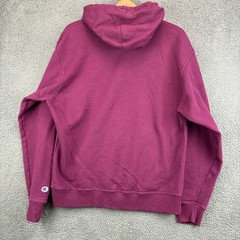 Champion Mens Maroon Graphic Sleeve Logo Hoodie Sweatshirt Large AW965E